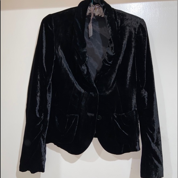 THEORY Velvet Jacket - Black - Picture 3 of 8